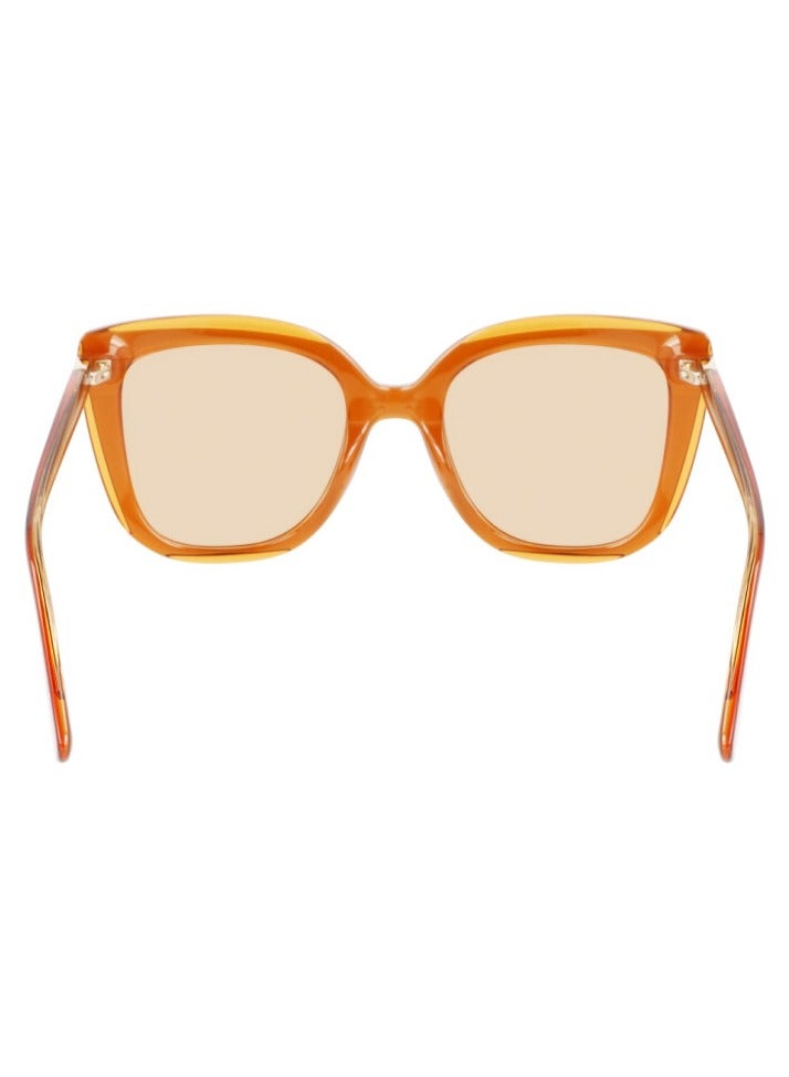 لونج شامب نظارة شمسية مربعة كاملة الحواف للجنسين - LO689S 744 - مقاس العدسة: 53 ملم - برتقالي - Image 5