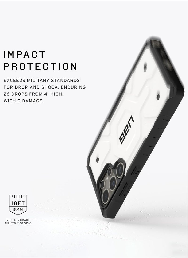 Urban Armor Gear - UAG Pathfinder Pro MagSafe for Samsung Galaxy S24 ULTRA Case Cover [18 Feet Drop tested]  - White - Image 1