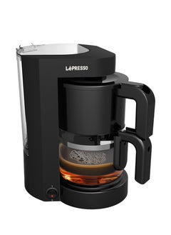 ليبرسو ماكينة تحضير القهوة والشاي Duo Brew مع وعاء زجاجي ووضع الحفاظ على الدفء / زجاج مقاوم للحرارة سعة 750 مل / ماكينة تحضير القهوة بفلتر دائم / ماكينة تحضير القهوة - أسود  - Image 3