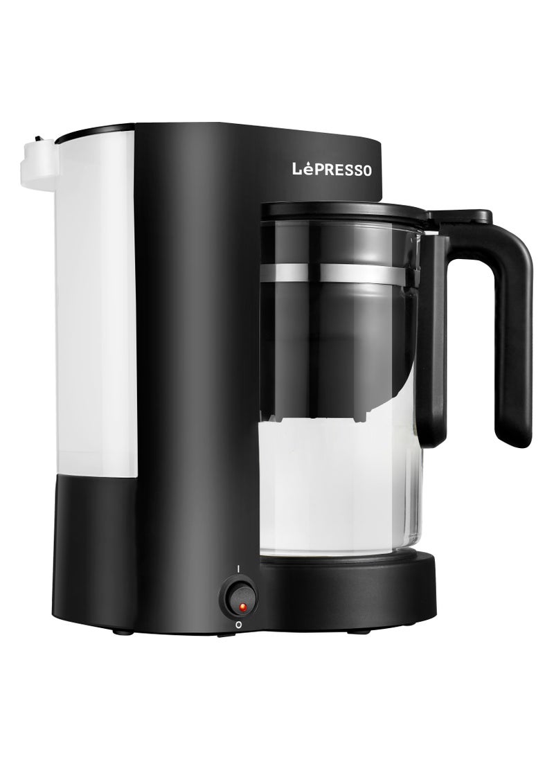 LePRESSO Duo Brew Tea and Coffee Maker with Glass Jar and Keep-Warm Mode / 750mL Heat-Resistant Glass / Permanent Filter for Coffee / Brew Coffee Machine - Black  - Image 1