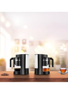 ليبرسو ماكينة تحضير القهوة والشاي Duo Brew مع وعاء زجاجي ووضع الحفاظ على الدفء / زجاج مقاوم للحرارة سعة 750 مل / ماكينة تحضير القهوة بفلتر دائم / ماكينة تحضير القهوة - أسود  - Image 2