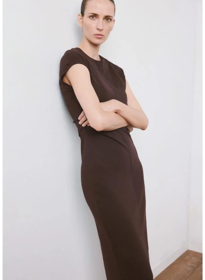 MANGO  Midi-dress with draped detail for Women | Best Price UAE