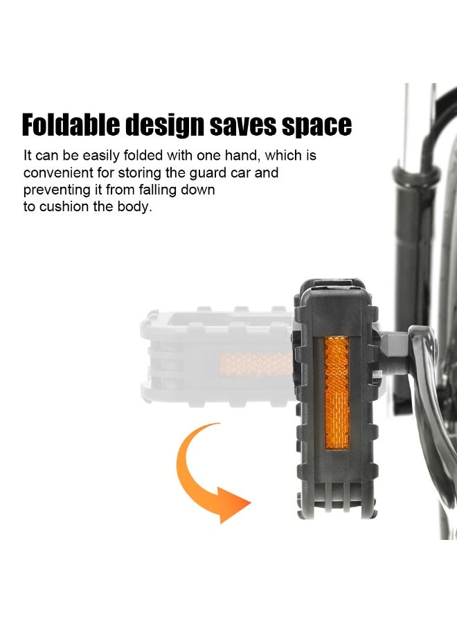 Chabeia 1Pair Folding Bicycle Bike Pedals ,Non-slip Bicycle Pedal Footboard with Reflective Strips , Wide Flat Pedals,Riding Accessories for Folding Bike Electric Vehicle,Urban Cycling Pedals - Image 5