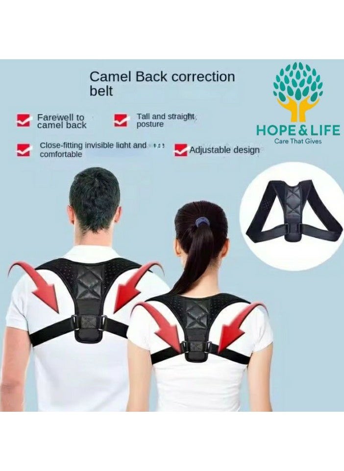 Hope And Life Adjustable Shoulder Support Brace, Posture Corrector, Neck Pain Relief - One Size - For Men And Women  - Image 4