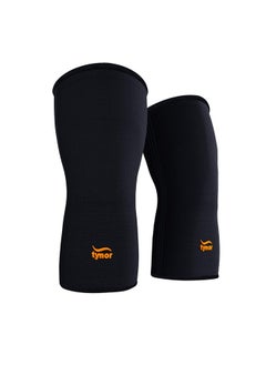 Tynor TYNOR Knee Cap Air, Black & Orange, XL, Pack of 2  - Image 1