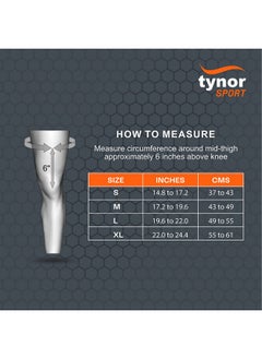 Tynor TYNOR Knee Cap Air, Black & Orange, XL, Pack of 2  - Image 4