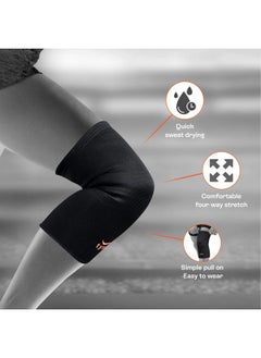 Tynor TYNOR Knee Cap Air, Black & Orange, XL, Pack of 2  - Image 3
