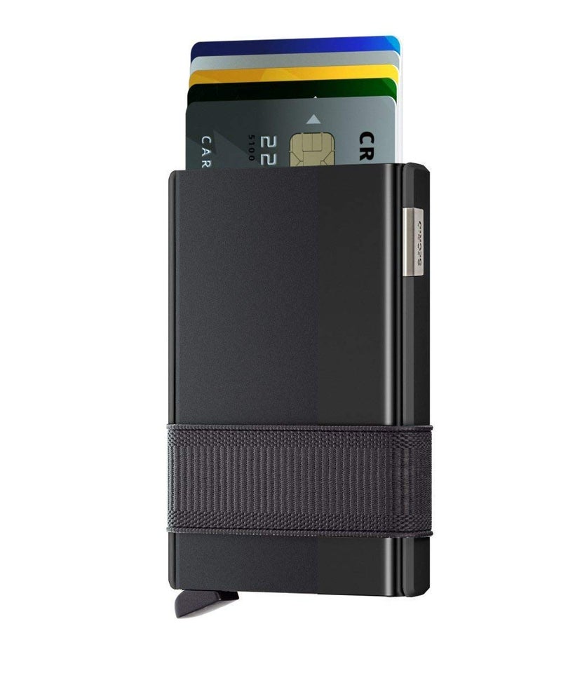 SECRID Secrid Cardslide Wallet, Black Cardprotector with Black Slide, Multi-Use RFID Case  - Image 2