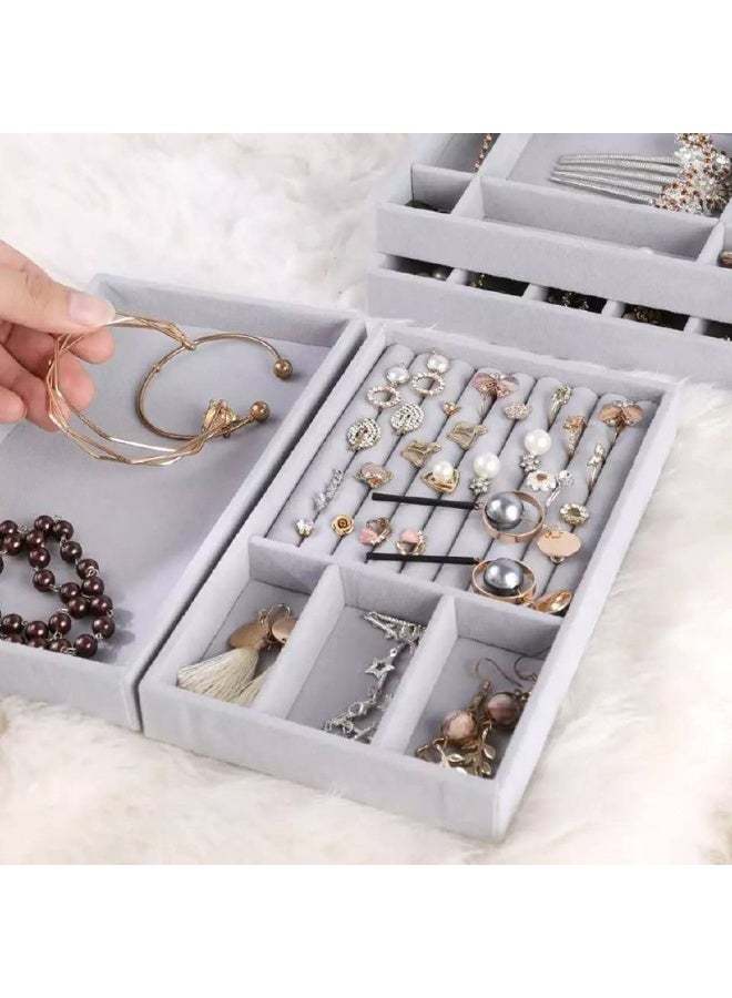 منظم درج للميكب بشكل احترافي بتقسيم ذكي، علبة تخزين مستحضرات التجميل، منظم درج عملي للروج والإكسسوارات، منظم مكياج موفر للمساحة، مناسب لغرف النوم وطاولات الزينة - Image 2