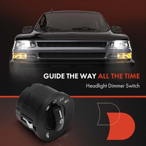 A-Premium Headlight Switch Instrument Panel Headlamp Dimmer Switch Compatible with Ford F-250 F-350 F-450 F-550 Super Duty 2008-2010, Edge 2007-2010 - Image 2