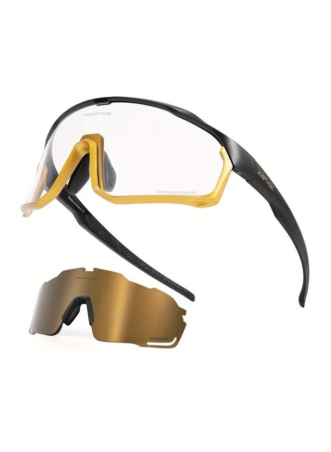 KAPVOE Photochromic Cycling Glasses TR Frame PC Lens for MTB Road Biking Outdoor Sports - Image 1