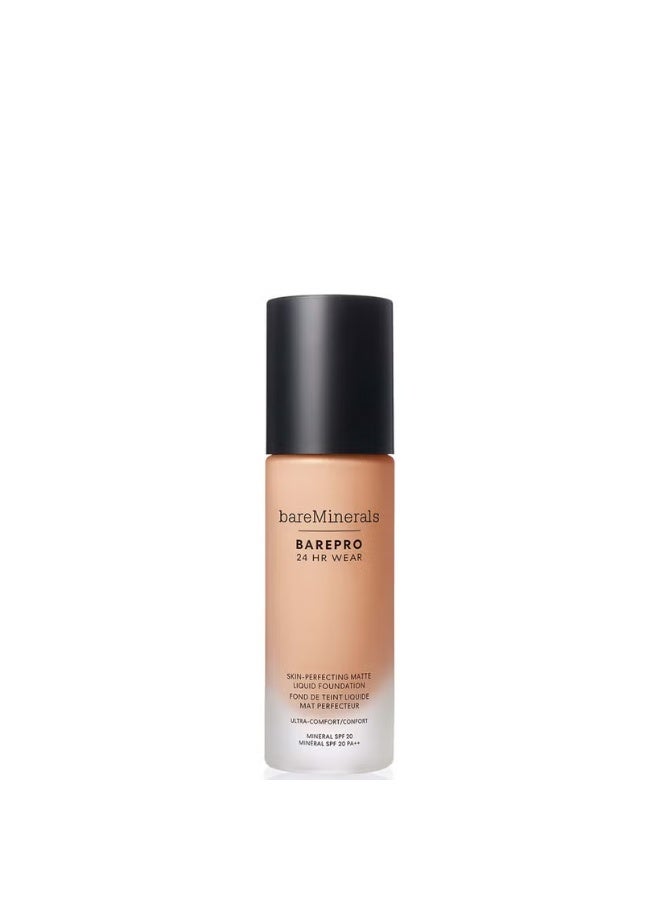 بير ماينرالز كريم أساس سائل غير لامع من Bare Minerals Barepro يدوم 24 ساعة بعامل حماية من الشمس 20، متوسط ​​30 بارد، 30 مل - Image 1