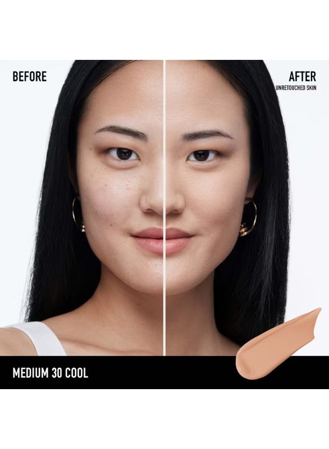 بير ماينرالز كريم أساس سائل غير لامع من Bare Minerals Barepro يدوم 24 ساعة بعامل حماية من الشمس 20، متوسط ​​30 بارد، 30 مل - Image 3