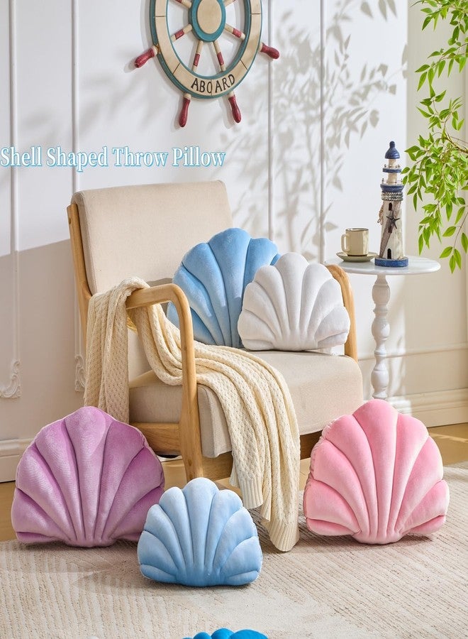 Vdoioe Shell Pillow，Seashell Decorative Pillow Light Pink Seashell Shaped Throw Pillows 13x10 Inch Decorative Coastal Throw Pillows Beachy Room Decor Cute Beach Throw Pillows for Couch Bed Home Decor - Image 2