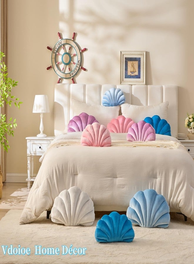 Vdoioe Shell Pillow，Seashell Decorative Pillow Light Pink Seashell Shaped Throw Pillows 13x10 Inch Decorative Coastal Throw Pillows Beachy Room Decor Cute Beach Throw Pillows for Couch Bed Home Decor - Image 5