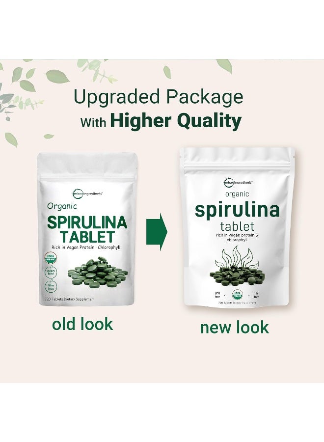 Micro Ingredients Organic Spirulina Supplement (3000/Serving, 720 Tablets) - Image 4