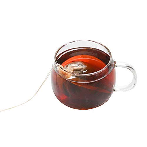 Tinkee Tea Filter bags, safe and natural material, disposable tea infuser, empty tea bag with drawstring for loose leaf tea, set of 100（3.15 x 3.94 inch ） (White) - Image 4