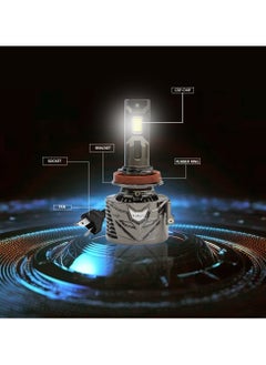 Toby's Toby’s P180 Pro H4 2 Pieces 180W Original Tested LED Headlight Bulb Assembly 18000 Lumens 360W/SET Power Xtreme Bright With Color Temperature 6500K  - Image 5