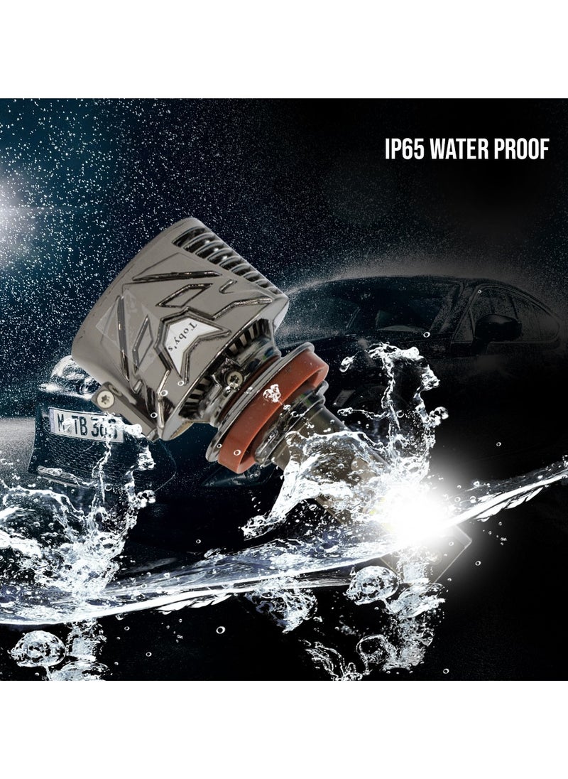 Toby's - Toby’s P180 Pro H4 2 Pieces 180W Original Tested LED Headlight Bulb Assembly 18000 Lumens 360W/SET Power Xtreme Bright With Color Temperature 6500K - Image 1