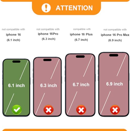Bocasal Crossbody Wallet Case for iPhone 16 RFID Blocking Leather Purse Case with Card Holder Protective Handbag Flip Cover with Zipper Wrist Strap Lanyard for Women 5G 61 Inch Black - Image 3