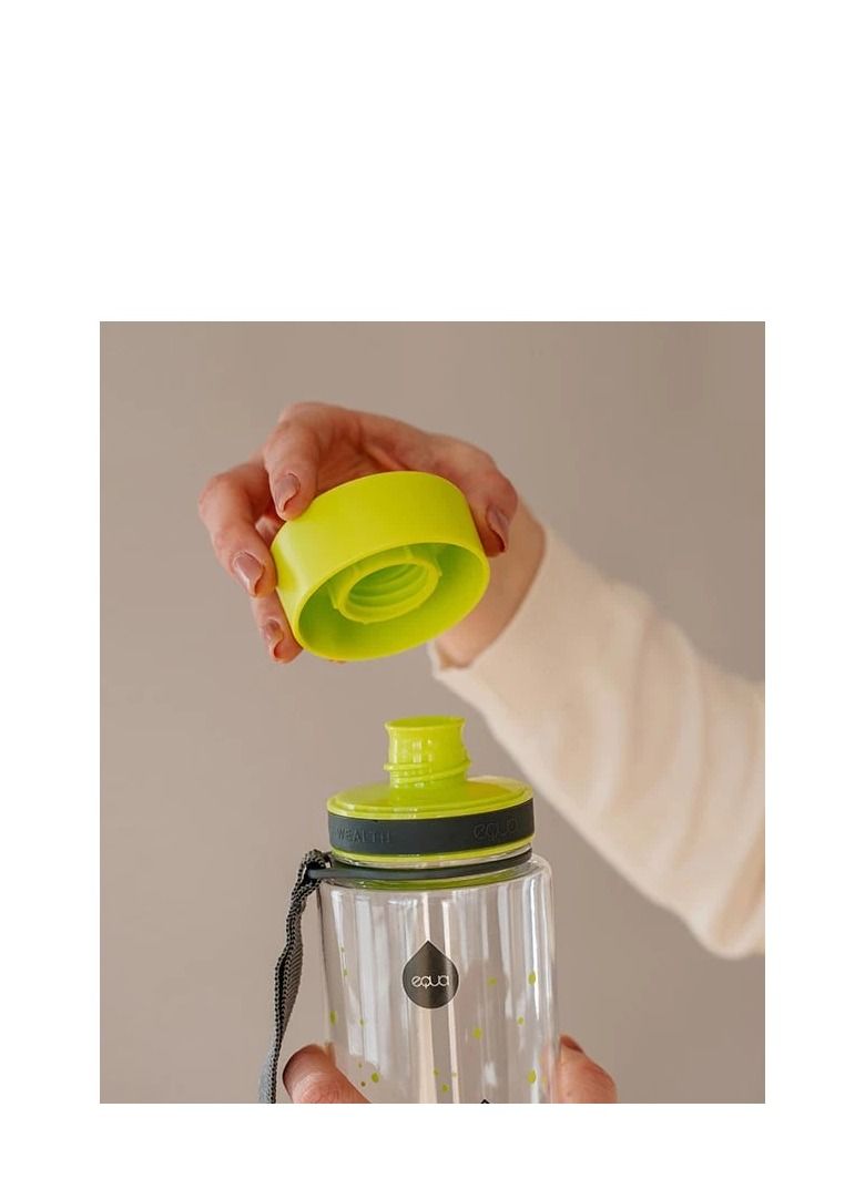 EQUA Water Bottle Green Leaves BPA FREE 600ml - Image 2