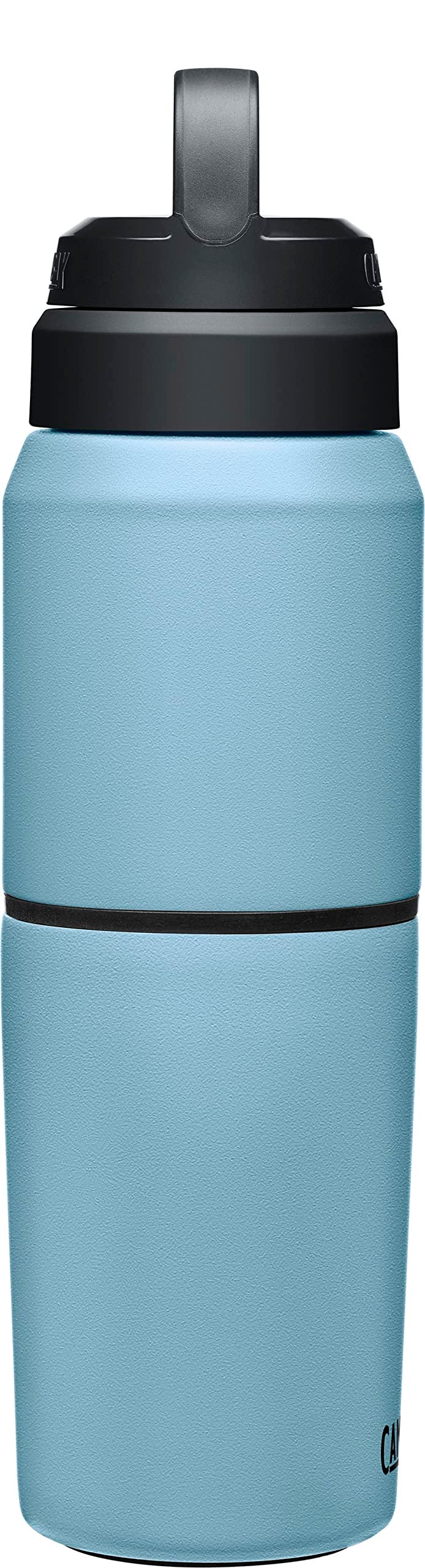 CAMELBAK زجاجة ماء وكوب سفر من كاملباك مالتي بيف - عازل حراري من الفولاذ المقاوم للصدأ - أزرق غسق - زجاجة سعة 17 أونصة وكوب سعة 12 أونصة - Image 2