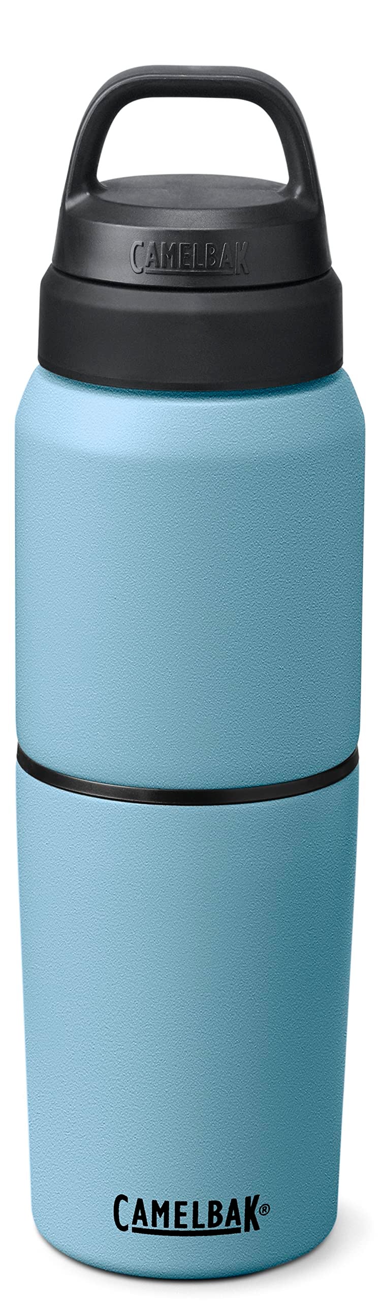 CAMELBAK زجاجة ماء وكوب سفر من كاملباك مالتي بيف - عازل حراري من الفولاذ المقاوم للصدأ - أزرق غسق - زجاجة سعة 17 أونصة وكوب سعة 12 أونصة - Image 3