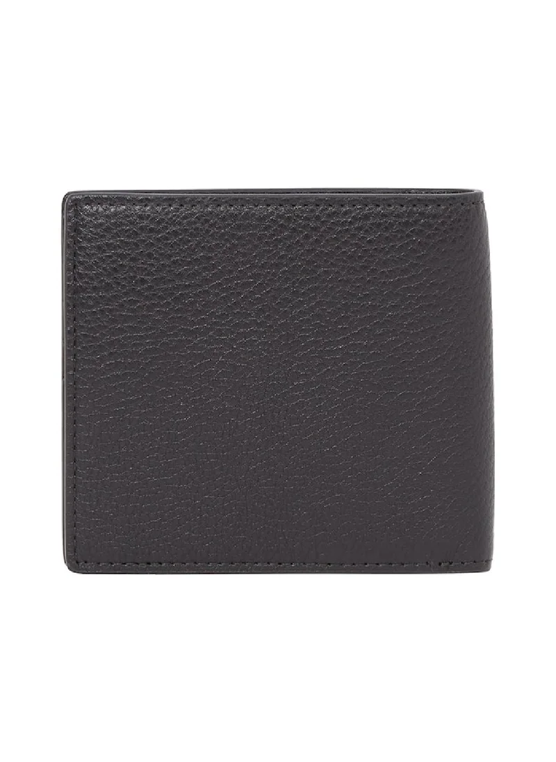 TOMMY HILFIGER Men's Th Bifold Wallet - Leather, Black