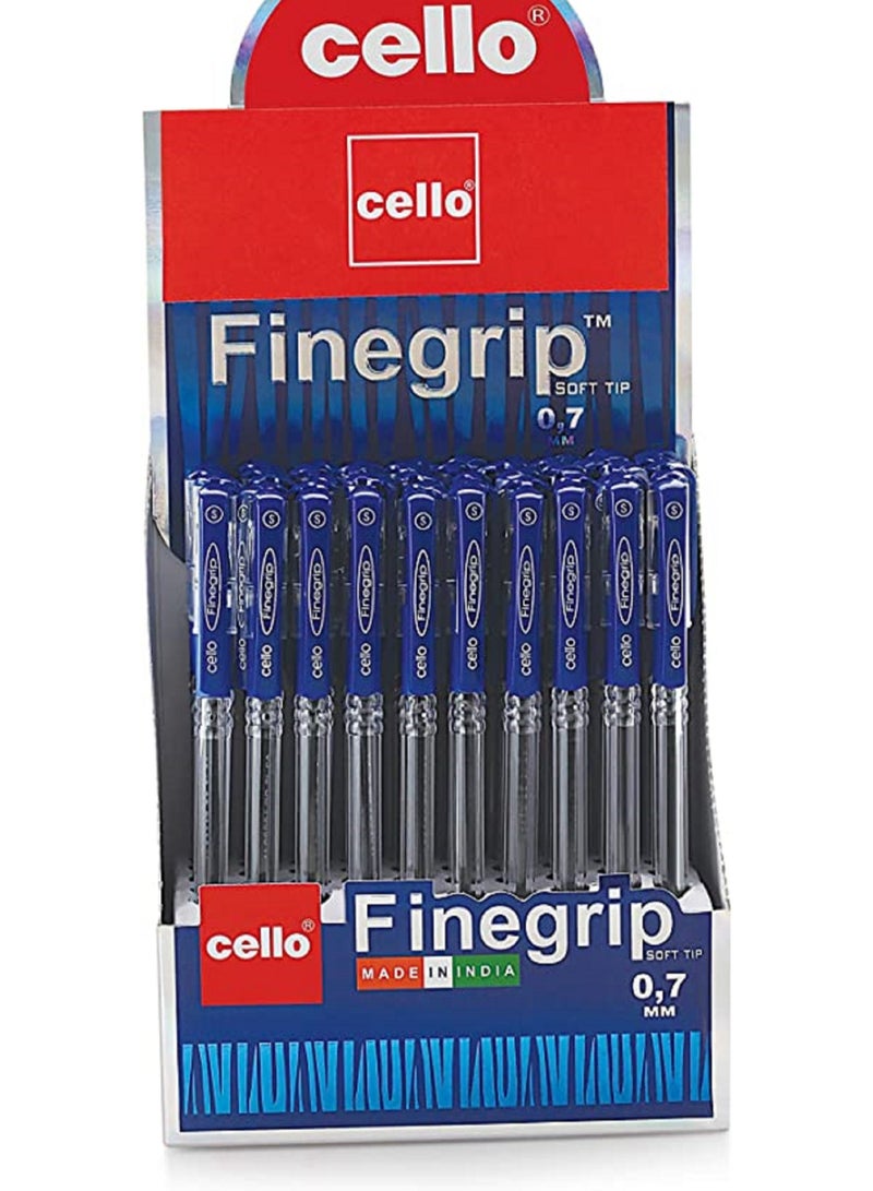 Cello Cello Ballpen Fine Grip Blue Pack Of 50 Pcs - Image 1