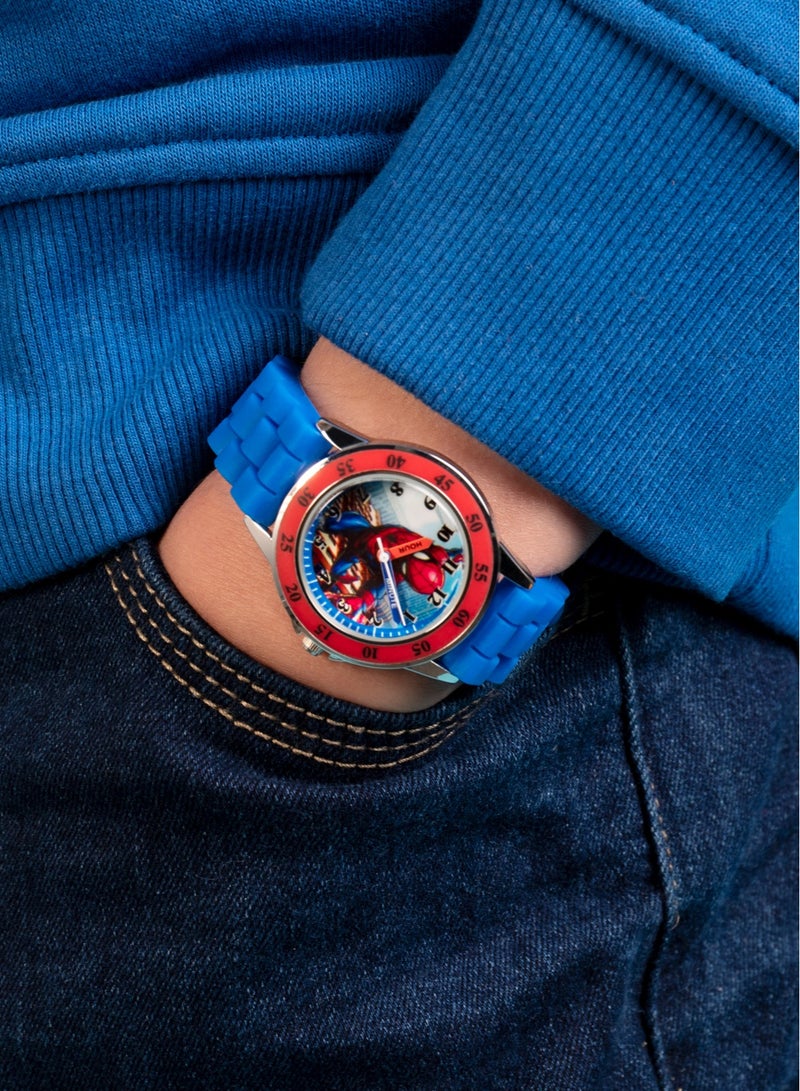 Disney Marvel Spiderman Blue Strap Boys Watch - SPD9048 - Image 5