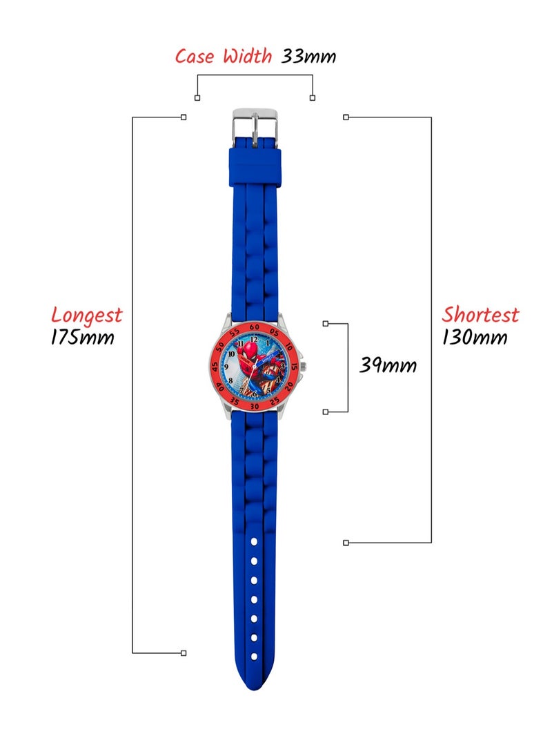 Disney Marvel Spiderman Blue Strap Boys Watch - SPD9048 - Image 4