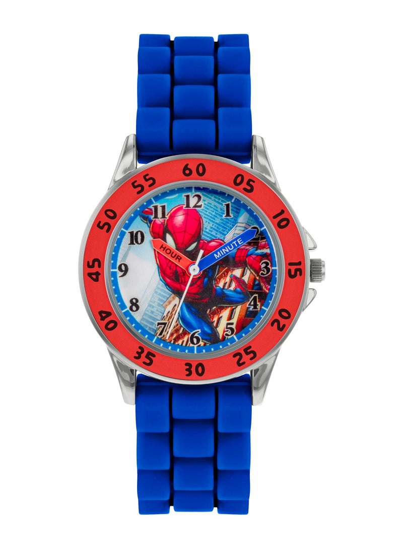 Disney Marvel Spiderman Blue Strap Boys Watch - SPD9048 - Image 1