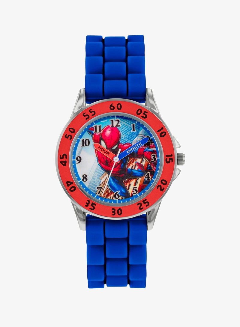 Disney Marvel Spiderman Blue Strap Boys Watch - SPD9048 - Image 1