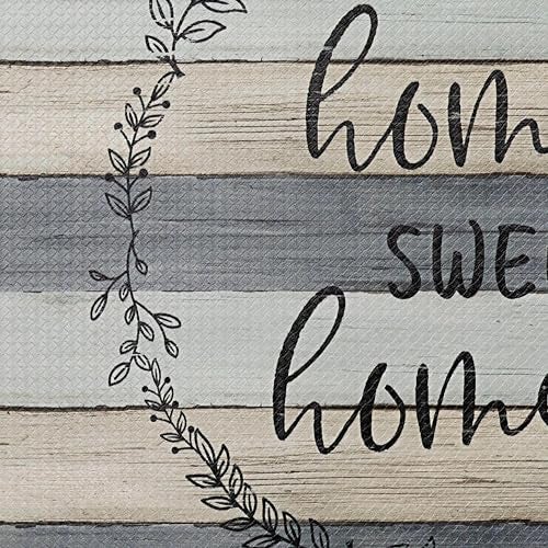Home Dynamix Cozy Living Home Sweet Home Modern Farmhouse Runner Anti-Fatigue Kitchen Mat, Non-Slip Floor Mat, Padded Standing Desk Mat, Grey/Beige, 17.5"x30" - Image 3