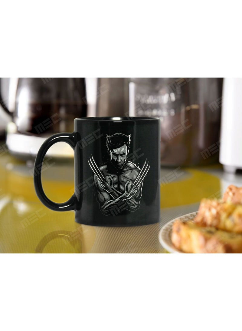 MEC Wolverine Design Wraps Around Mug Printed Coffee Mug 11Oz Full Black - Image 3