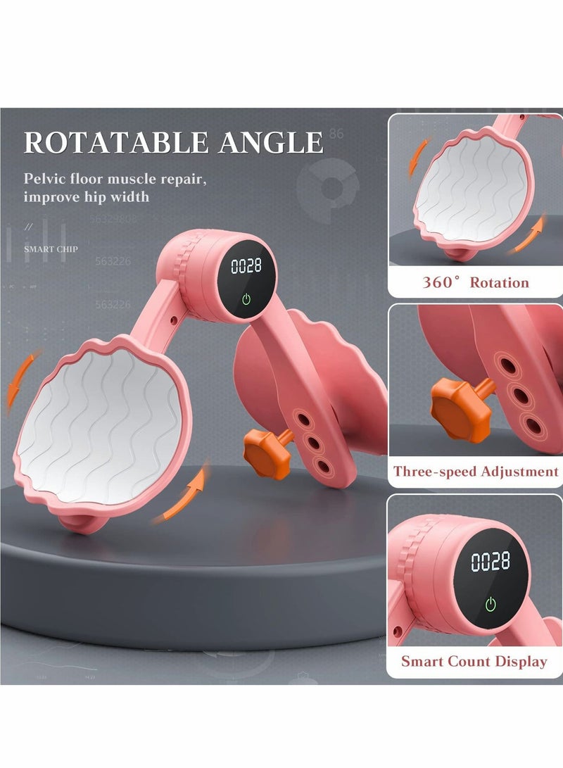 Excefore جهاز تمارين الفخذ للنساء، جهاز تقوية عضلات قاع الحوض مع عداد - Image 5