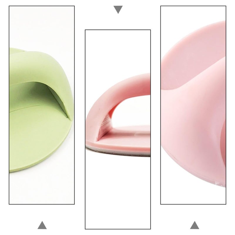 8Pcs Self Adhesive Multipurpose Cabinet Handles For Wardrobe Drawer Safe Punch Free Installation White Pink Blue Green - Image 4