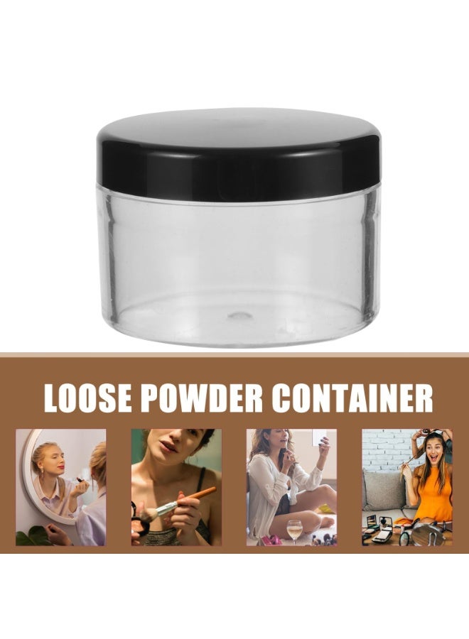 4 Pcs Plastic Powder Containers with Lids, Small Empty Jars for Face Cream, Makeup, Body Powder, Travel Storage and Portable Cosmetic Case - Image 5