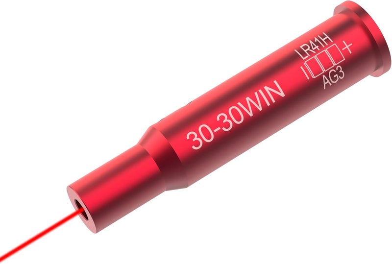 TPO .223/.308/30-30/30-06/.350 Legend/300BLK/6.5 Creedmoor/450 Bushmaster/338/Crossbow/.300 Win/7.62X54R/6.5 Grendel/5.7x28/.458 Socom Red Laser Bore Sight w/ 6 Batteries - Image 1