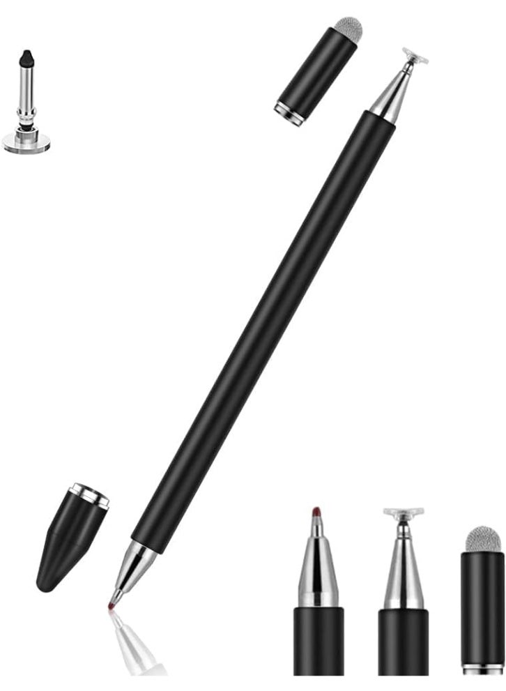Stylus for iPad, Stylus Magnetic Disc Universal Stylus Pens Touch Screens for Apple/iPhone/iPad pro/Mini/Air/Android/Microsoft/Surface All Capacitive Touch Screens - (Black) - Image 1