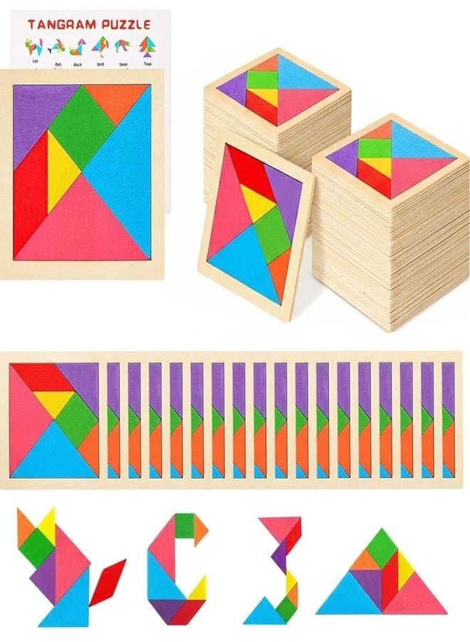 VRB Dec 6 pcs Return gifts for birthday return gift for kids 6-12 used for kids return gifts,Gift for Children/Birthday in Bulk Ideas/Unique Girls Boys Teens Favors (6 Pcs Tangram puzzle) - Image 1