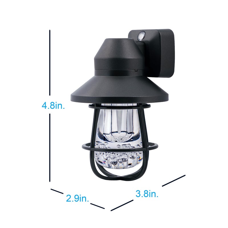 GE Vintage LED Night Light, Plug-in, Dusk to Dawn Sensor, Farmhouse Decor, Mood Lighting, Home Decor, Ambient Lighting, LED Lights for Bedroom, Bathroom, Kitchen, Hallway, 38628, Black, 1 Pack - Image 5