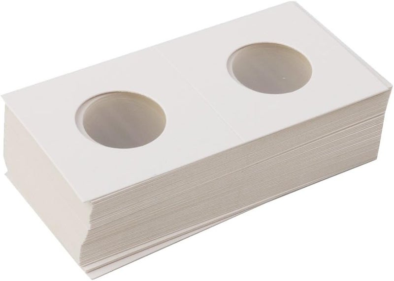 klarako 50 2x2 NEW CARDBOARD MYLAR COIN COLLECTING HOLDERS STORAGE FLIPS 35mm - Image 1