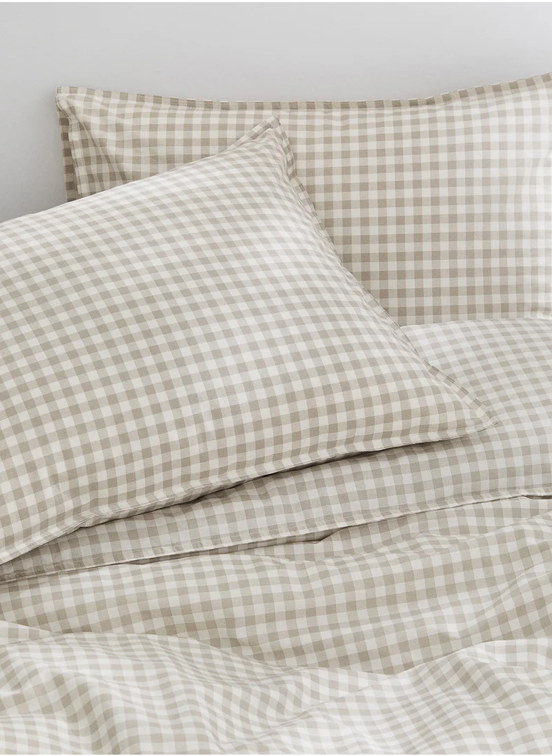 H&M Patterned Duvet Cover Set