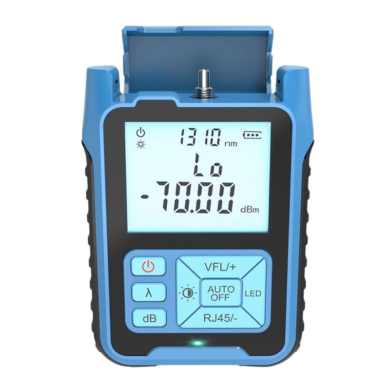 Serplex ® Optical Power Meter with LED Display High Precision -50~+10dBm Fiber Light Meter, Universal 2.5mm FC Interface, Supports 850-1625nm, Battery Operated (Battery Not Included) - Image 1