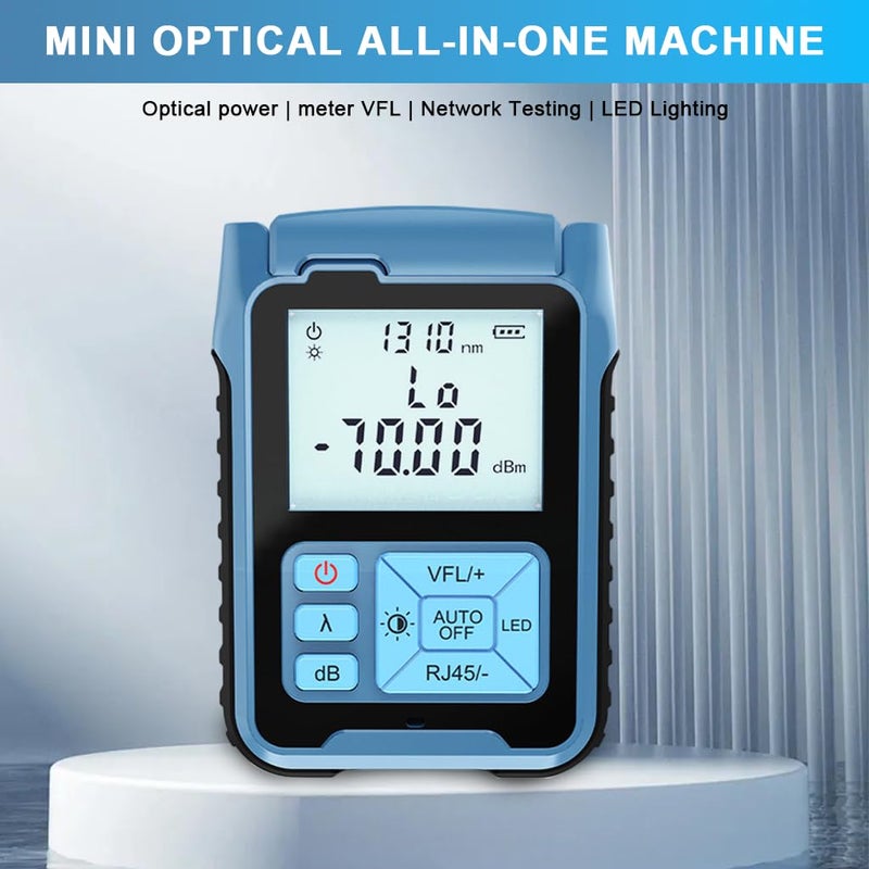 Serplex ® Optical Power Meter with LED Display High Precision -50~+10dBm Fiber Light Meter, Universal 2.5mm FC Interface, Supports 850-1625nm, Battery Operated (Battery Not Included) - Image 5