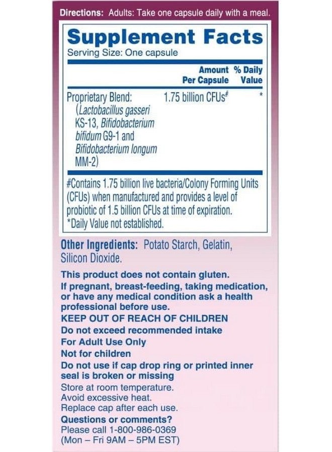 فيليبس كبسولات بروبيوتيك لصحة القولون من فيليبس، عبوة من 30 كبسولة - Image 1