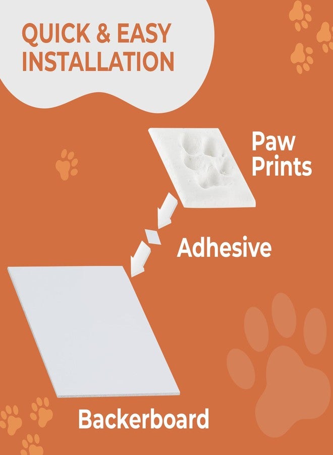 NaFurAhi إطار تذكاري لبصمة مخلب حيوانك الأليف من Better World Pets مع صورة، يتسع لصورة مقاس 4 × 6 بوصة أو 5 × 7 بوصة - طقم بصمة طيني تذكاري - للكلاب والقطط - مثالي لمحبي الحيوانات الأليفة - مفصلي للمكتب، رمادي - Image 3