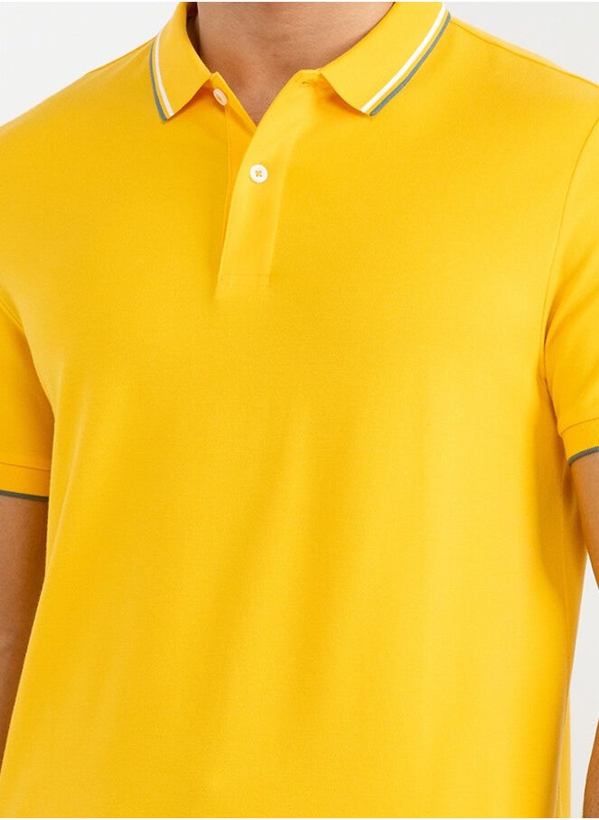 GIORDANO Men's Polo Yellow  - Image 3
