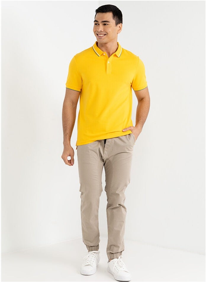 GIORDANO Men's Polo Yellow  - Image 4